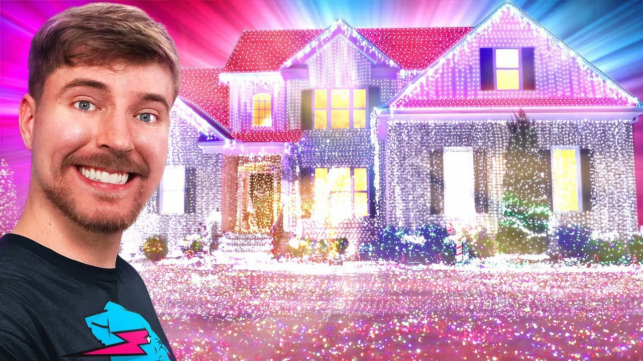I Put 1,000,000,000 Christmas Lights On A House